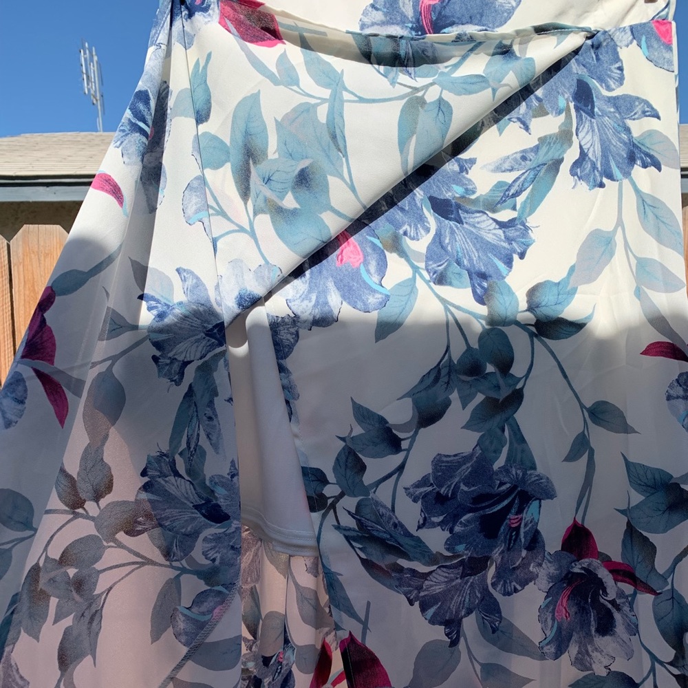 Flowy floral skirt